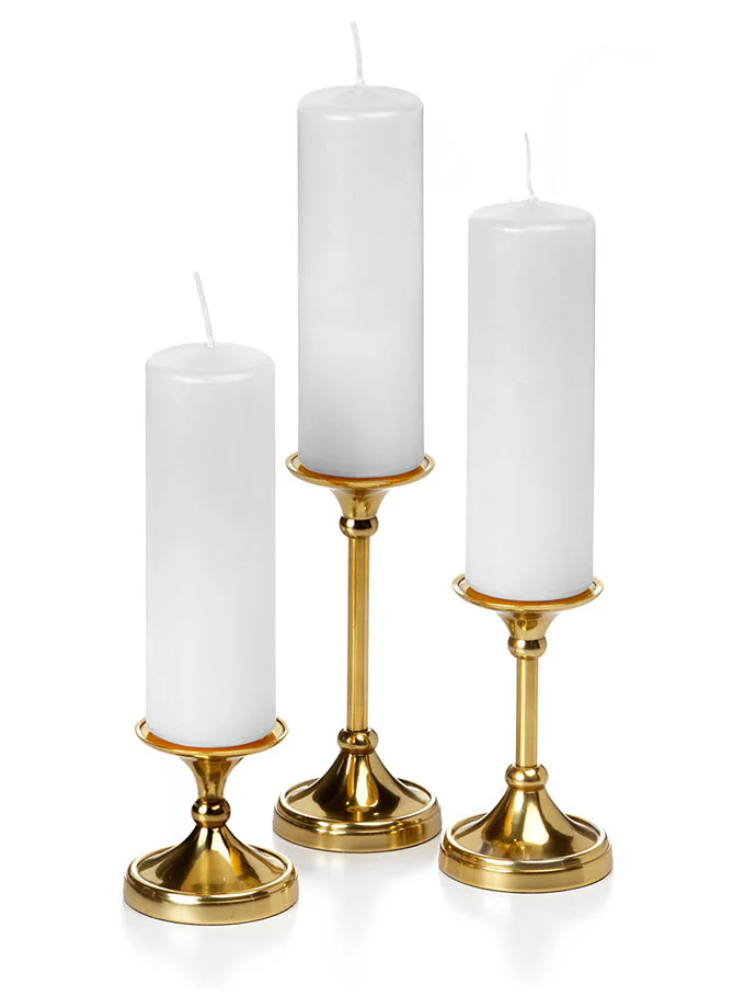 Hot Pink Pillar Candles